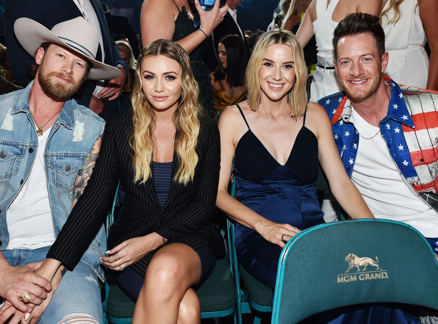 Brian Kelley, Brittney Kelley, Hayley Hubbard, and Tyler Hubbard, 2019 Academy of Country Music Awards, ACM Awards, Candids